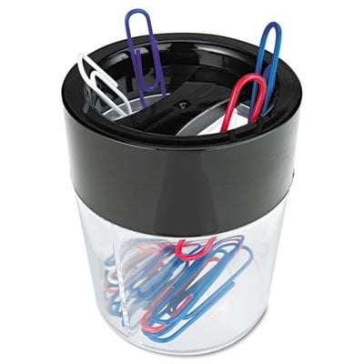 Bazic Office Magnetic Paper Clip Holder w/50 #1 Silver Clips Variety Colors